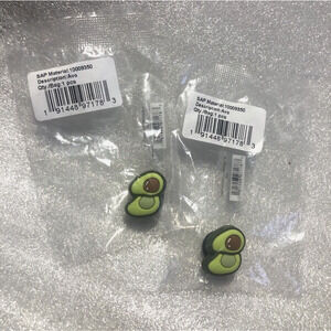 Crocs Jibbitz 2pcs Unisex-Adult Jibbitz Shoe Charm, Avocado Charm C19-11-2022